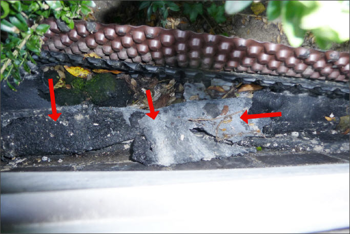 Schäden an Bauwerksabdichtungen